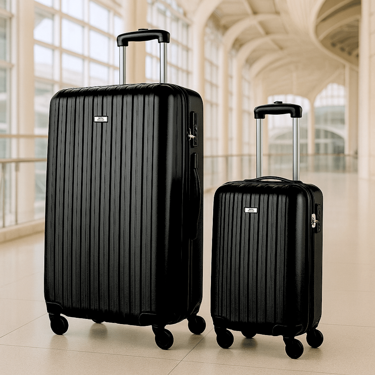 Trolley Set 2Pcs Black - Afanaya